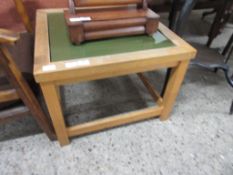 SQUARE GLASS TOP COFFEE TABLE APPROX 60CM