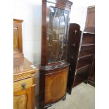 FULL HEIGHT REPRODUCTION MAHOGANY EFFECT CORNER CABINET