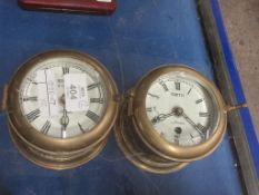 TWO BRASS GAUGES MADE BY SMITHS