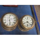 TWO BRASS GAUGES MADE BY SMITHS