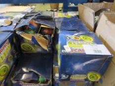 ELEVEN BOXES OF GLOW IN THE DARK ALIENS FROM THE PLANET SKARDOS TOYS (ALIEN EGGS), EACH BOX