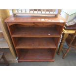 HALF HEIGHT BOOKSHELF, WIDTH APPROX 79CM