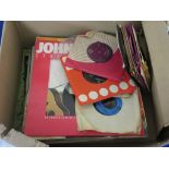 GROUP OF 1970S ALBUMS, 45S AND SINGLES INCLUDING JOHNNY CASH, TOP OF THE POPS, ARABIAN NIGHTS (QTY)