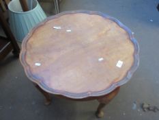 SHELL RIMMED CIRCULAR COFFEE TABLE DIAMETER APPROX 61CM
