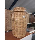 WICKER CLOTHES BASKET