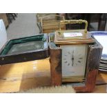 CARRIAGE CLOCK MADE BY ST JAMES LONDON WITH CARRYING CASE