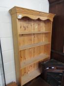 FULL HEIGHT PINE BOOKSHELF