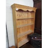 FULL HEIGHT PINE BOOKSHELF