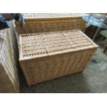 WICKER STORAGE BOX WIDTH APPROX 64CM