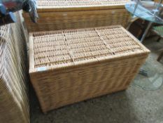 WICKER STORAGE BOX WIDTH APPROX 64CM