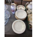 SELECTION OF PLATES TOGETHER WITH A MASON’S WATER JUG ETC