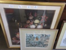 TWO LARGE FRAMED PRINTS INCLUDING THE MOULIN ROUGE