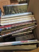 BOX OF MIXED BOOKS INCLUDING MASTER ATLAS OF GREATER LONDON, PHILLIPS NEW REFERENCE ATLAS ETC