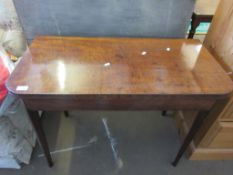 LATE 19TH/EARLY 20TH CENTURY FOLDING CARD TABLE, WIDTH APPROX 90CM