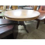 NINETEENTH CENTURY TILT TOP CIRCULAR BREAKFAST TABLE