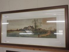 WATERCOLOUR OF A PASTORAL SCENE, SIGNED S SINCLAIR