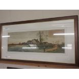 WATERCOLOUR OF A PASTORAL SCENE, SIGNED S SINCLAIR