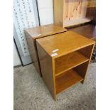 PAIR OF SMALL BEDSIDE CABINETS EACH APPROX 38CM