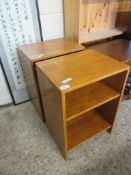 PAIR OF SMALL BEDSIDE CABINETS EACH APPROX 38CM