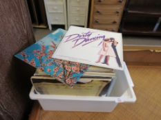 BOX CONTAINING GOOD QUANTITY OF LP VINYL RECORDS INCLUDING BING CROSBY, BURT BACHARACH, IRVING