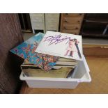 BOX CONTAINING GOOD QUANTITY OF LP VINYL RECORDS INCLUDING BING CROSBY, BURT BACHARACH, IRVING