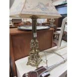 LARGE AND IMPRESSIVE BRASS LAMP BASE APPROX 56CM