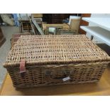 WICKER PICNIC BASKET APPROX 54CM