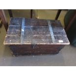 WOODEN STORAGE BOX LENGTH APPROX 58CM