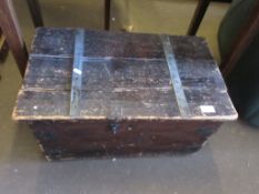 WOODEN STORAGE BOX LENGTH APPROX 58CM