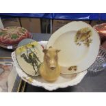 QUANTITY OF VARIOUS CERAMICS INCLUDING PIG NOVELTY WATER JUG, LARGE BOWL ETC