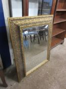 GOOD QUALITY GILT FRAMED MIRROR APPROX 66 X 82CM