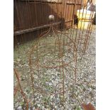 METAL GARDEN CLOCHE HEIGHT APPROX 76CM