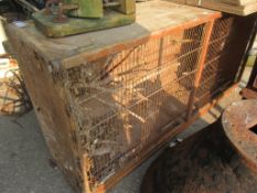 WOODEN BIRD CAGE WIDTH APPROX 125CM