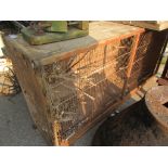 WOODEN BIRD CAGE WIDTH APPROX 125CM