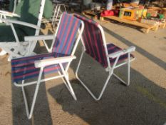 TWO FOLDING GARDEN CHAIRS