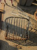 TWO METAL HAY RACKS