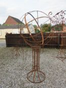 LARGE METAL GARDEN ARMILLARY