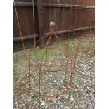 METAL GARDEN CLOCHE HEIGHT APPROX 76CM