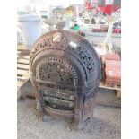 HIGHLY DECORATIVE CAST FIRE SURROUND HEIGHT APPROX 73CM
