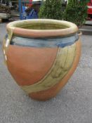 LARGE GLAZED PLANTER