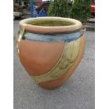 LARGE GLAZED PLANTER