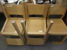 SET OF FIVE DINING CHAIRS