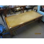 LARGE ORIENTAL STYLE COFFEE TABLE APPROX 170CM