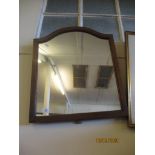 WOODEN FRAMED MIRROR WIDTH APPROX 50CM