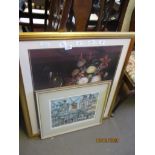 TWO VARIOUS FRAMED PICTURES