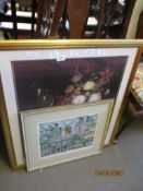 TWO VARIOUS FRAMED PICTURES