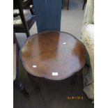 SMALL SCALLOP EDGE OCCASIONAL TABLE APPROX 30” DIA