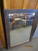 LARGE HEAVY WOODEN FRAMED MIRROR 90 X 120CM