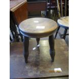 SMALL THREE LEGGED MILKING STOOL APPROX 20 CM DIAMETER