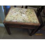 SMALL UPHOLSTERED STOOL